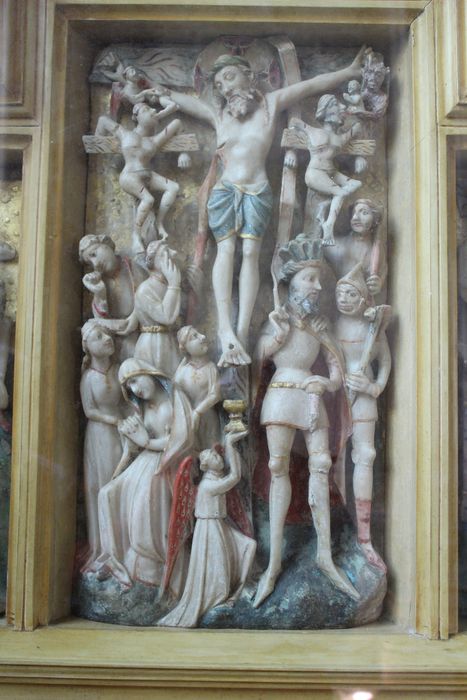 retable, détail : Crucifixion (la)