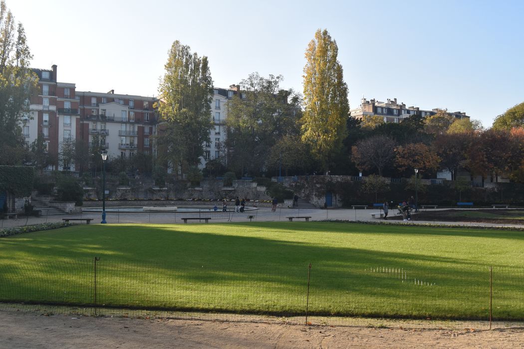 vue partielle du parc en direction de l'Ouest