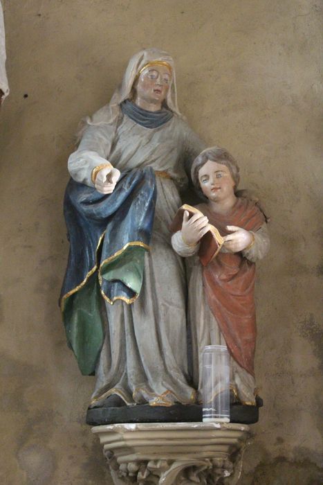 groupe sculpté : Education de la Vierge (l')