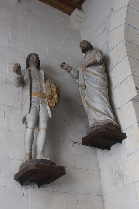 statues : Saint Pierre, saint Isidore