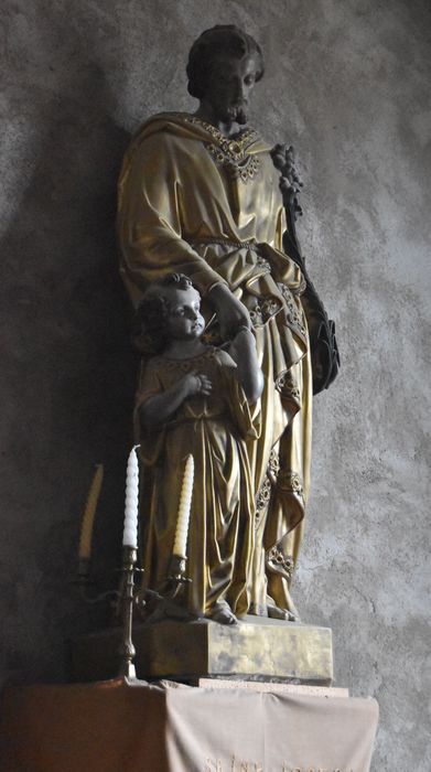 groupe sculpté : Saint Joseph et l'Enfant