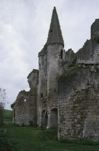 Ruines du château : poterne d'entrée au sud