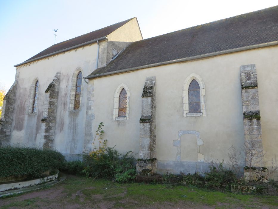 façade latérale nord, vue partielle