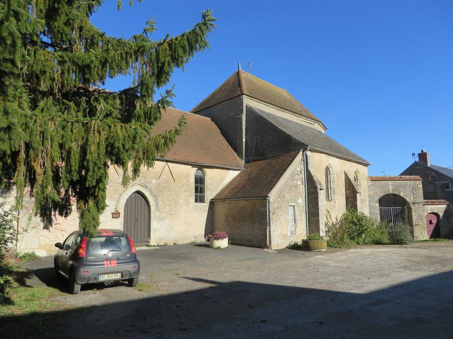 façade latérale sud, vue partielle