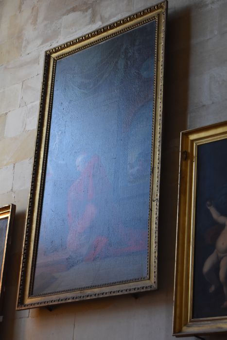 tableau : cardinal en prière
