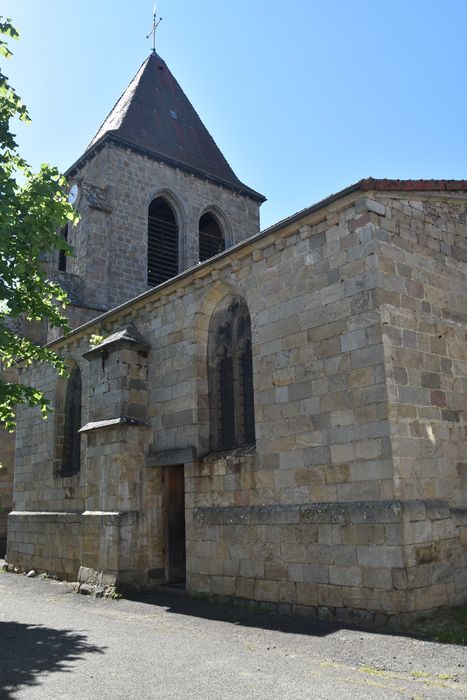 façade latérale sud, vue partielle