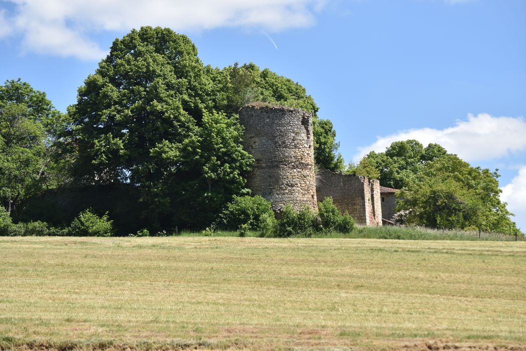 vue partielle des ruines depuis le Nord-Ouest