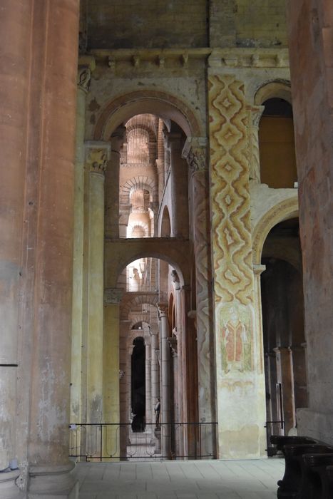 peinture monumentale, transept nord : bandes décoratives