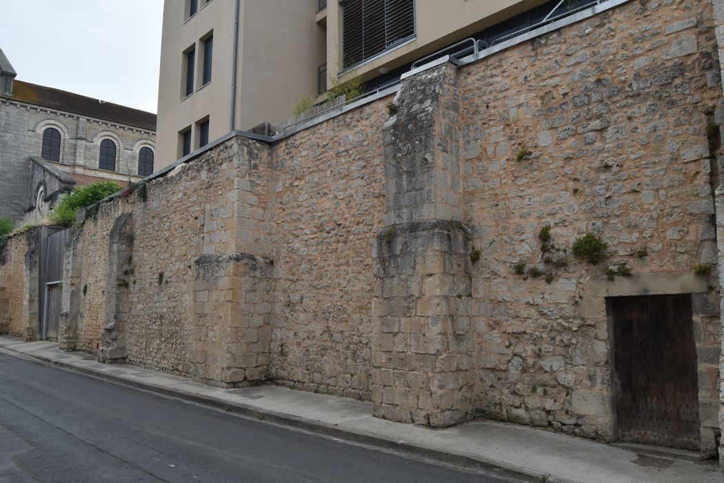 vue générale des vestiges du mur d’enceinte