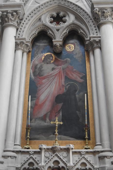 tableau : Apparition du Sacré-Coeur à Sainte-Marguerite Marie