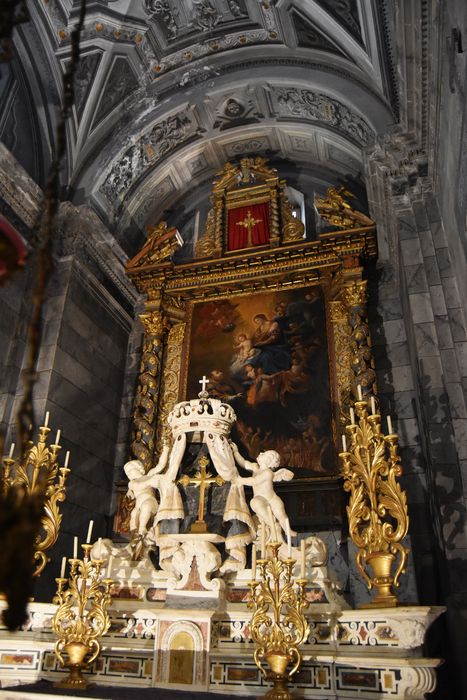 tableau : la Vierge à l'Enfant et les âmes du Purgatoire - © Ministère de la Culture (France), Médiathèque du patrimoine et de la photographie, diffusion GrandPalaisRmn Photo