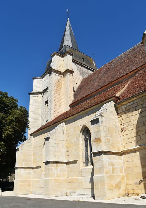 façade latérale sud, vue partielle