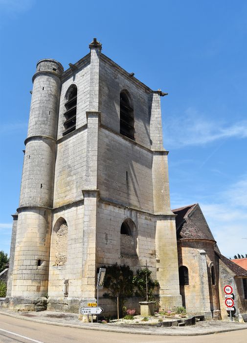 clocher, élévations sud et est