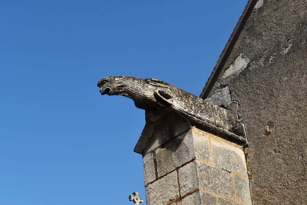 façade latérale sud, détail d’une gargouille