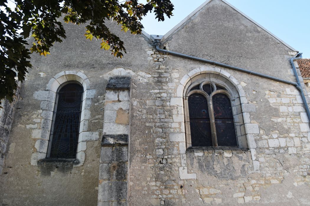 façade latérale nord, vue partielle