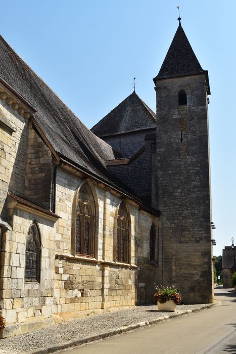 façade latérale sud, vue partielle