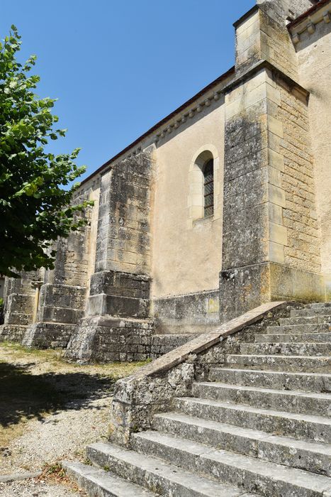 façade latérale sud, vue partielle