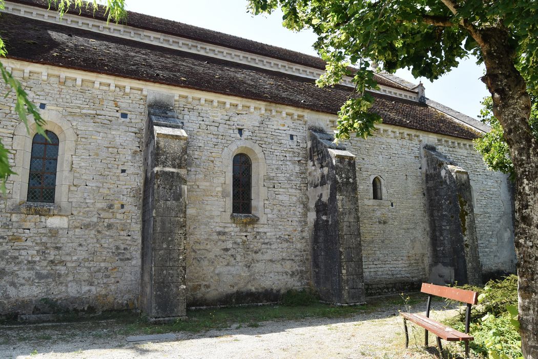 façade latérale nord, vue partielle