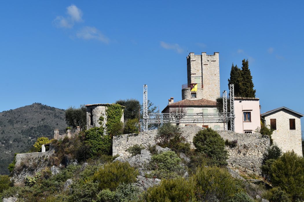 vue générale du château dans son environnement depuis le Sud