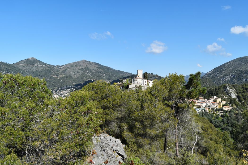 vue générale du château dans son environnement depuis le Sud