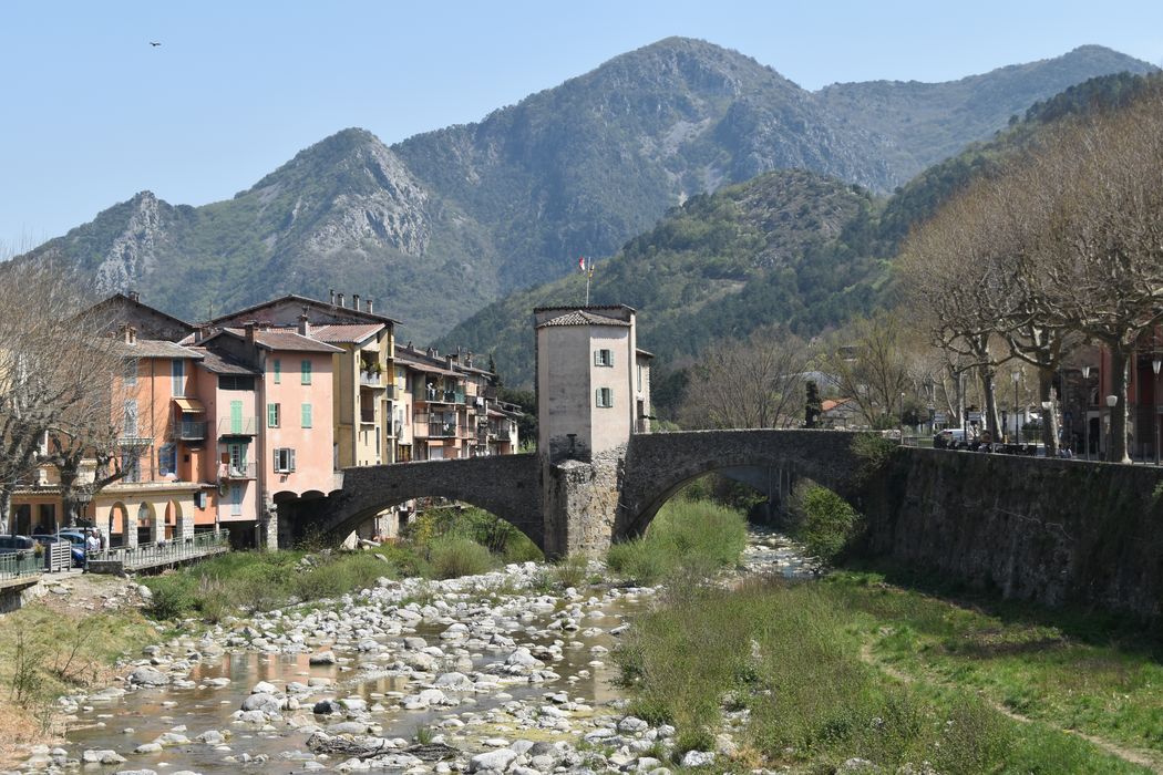 vue générale du pont depuis l’Amont