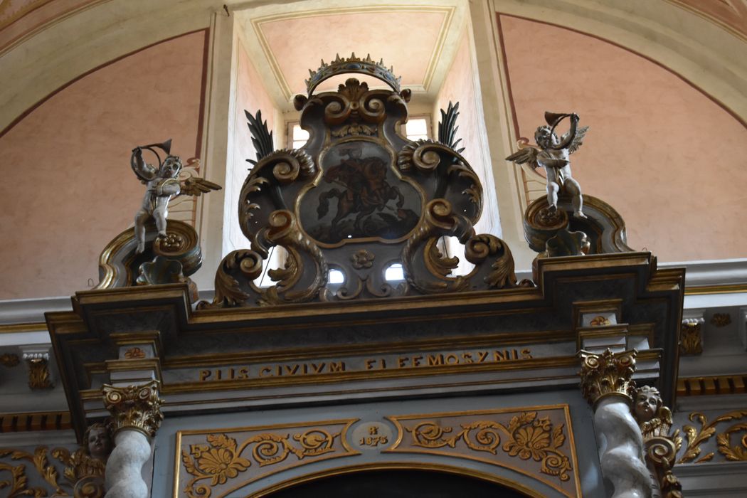 orgue de tribune, détail du buffet d’orgue