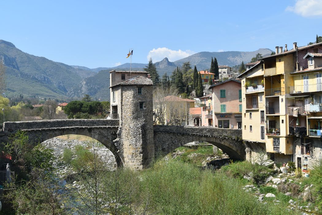 vue générale du pont depuis l’Aval