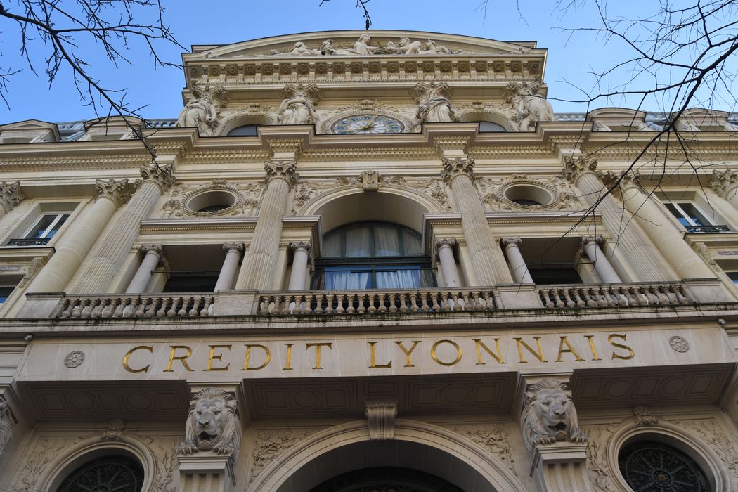 Façade sur le boulevard des Italiens, vue partielle