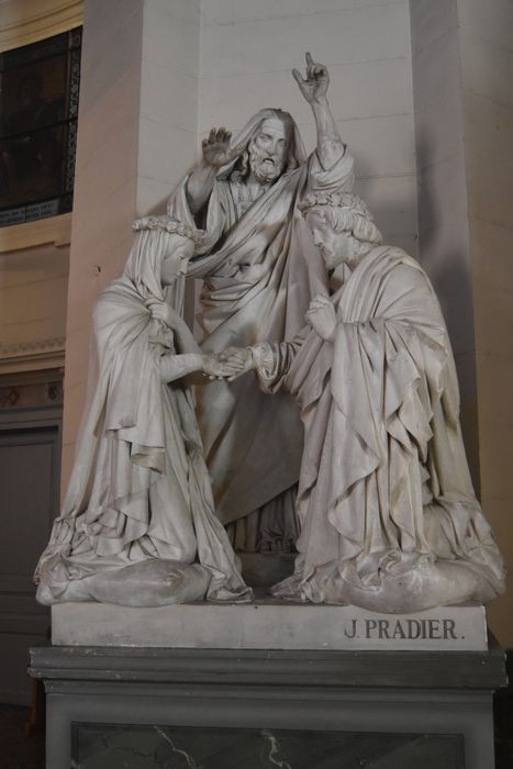 groupe sculpté : le Mariage de la Vierge