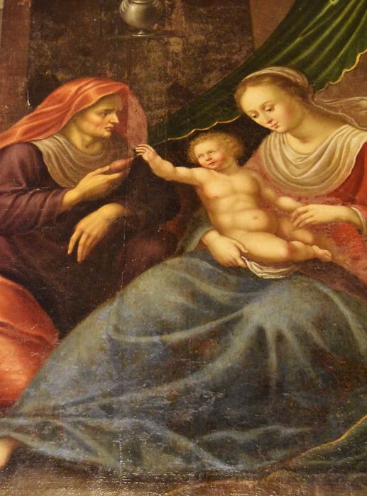 tableau : Vierge et l’Enfant avec sainte Elisabeth, vue partielle - © Ministère de la Culture (France), Médiathèque du patrimoine et de la photographie, diffusion GrandPalaisRmn Photo