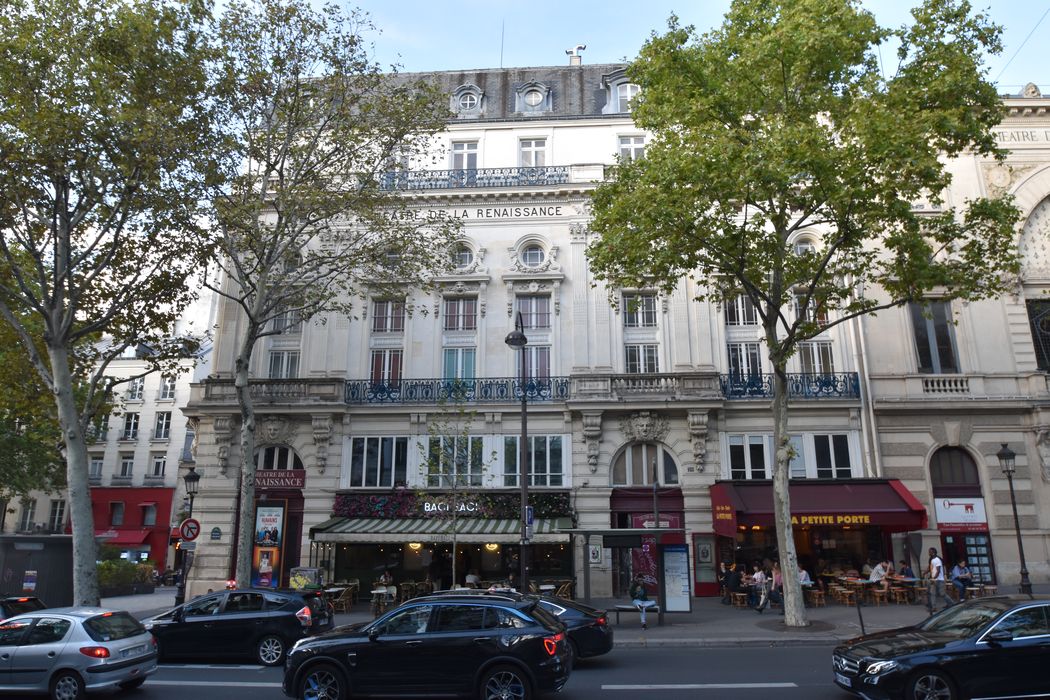 façade sud sur le boulevard Saint-Martin