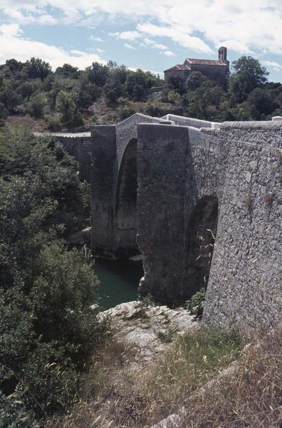 Pont ancien en pierre sur l'Hérault