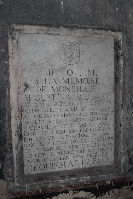 plaque funéraire d'Augustin Macquart