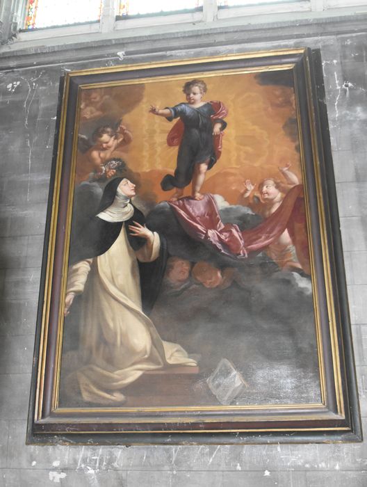 tableau : Apparition de l'Enfant Jésus à sainte Rose de Lima