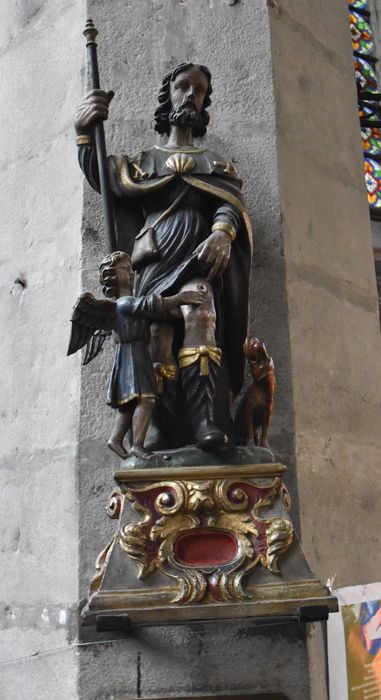 Statue-reliquaire : Saint Roch