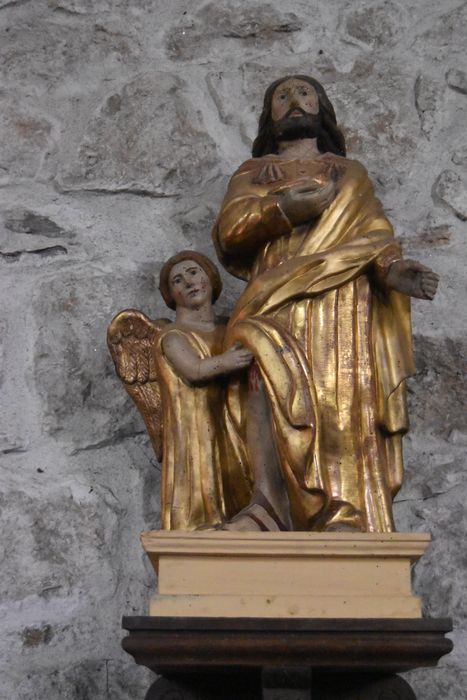 groupe sculpté : Saint Roch