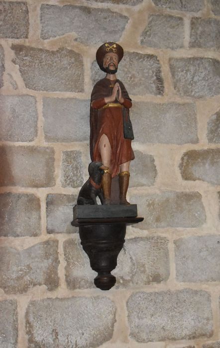 statue (petite nature) : saint Roch