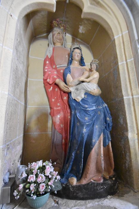 groupe sculpté : sainte Anne trinitaire