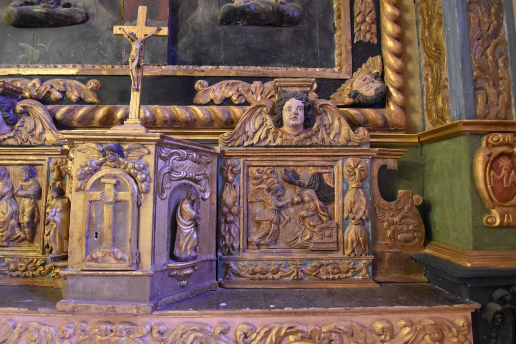 tabernacle du maître-autel, vue partielle