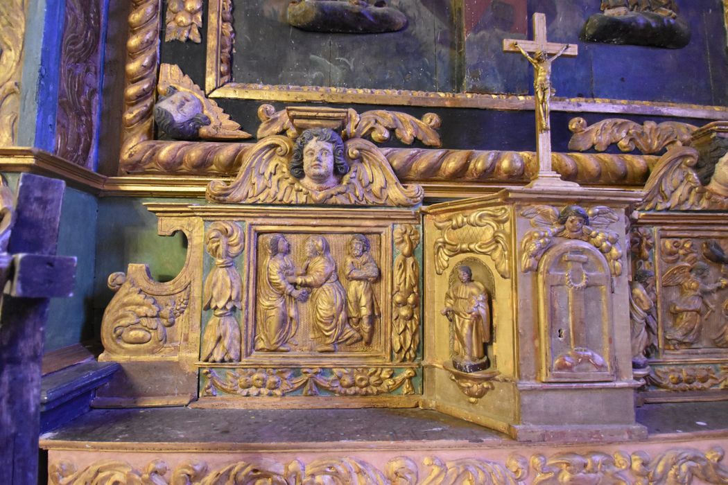 tabernacle du maître-autel, vue partielle