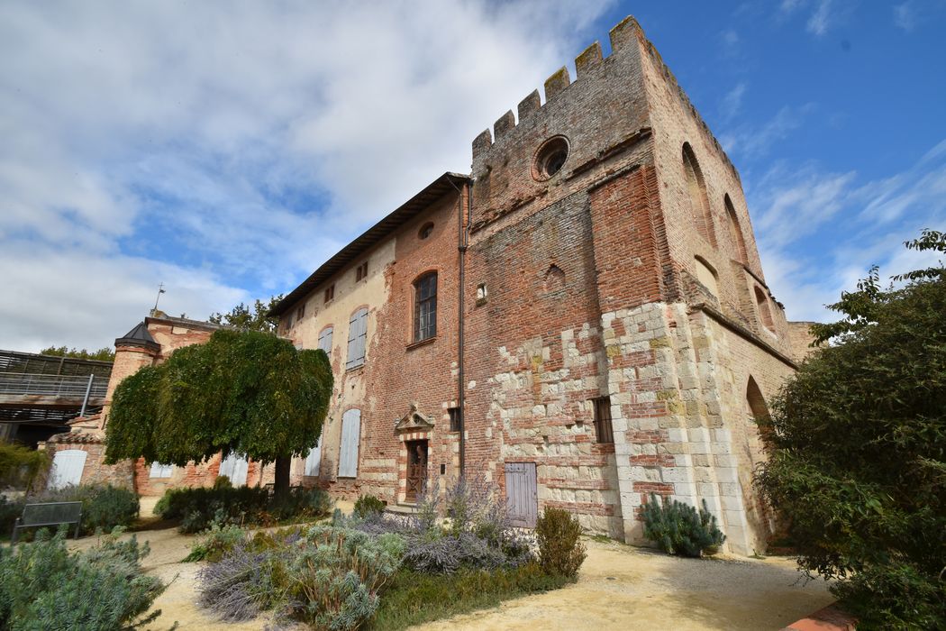 logis abbatial, ensemble sud-ouest, vue partielle