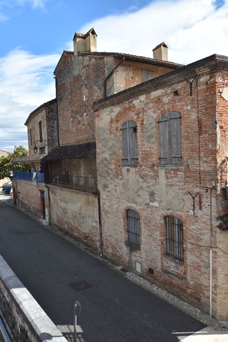 logis abbatial, façade nord sur la rue de l’Abbaye