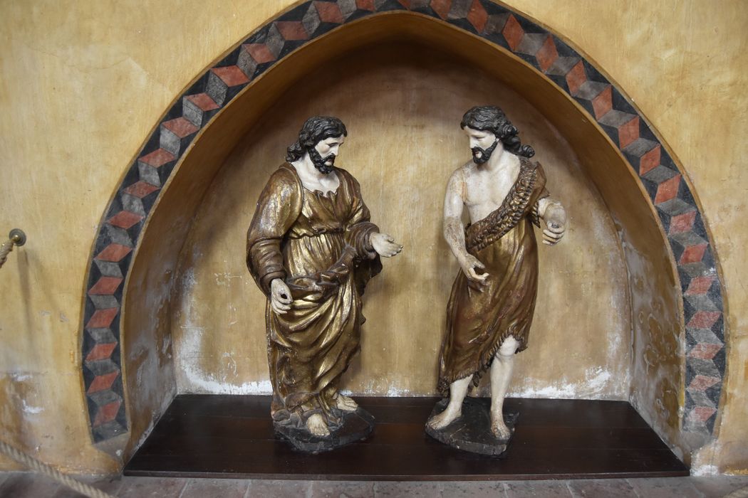 Paire de statues : Christ et Saint Jean