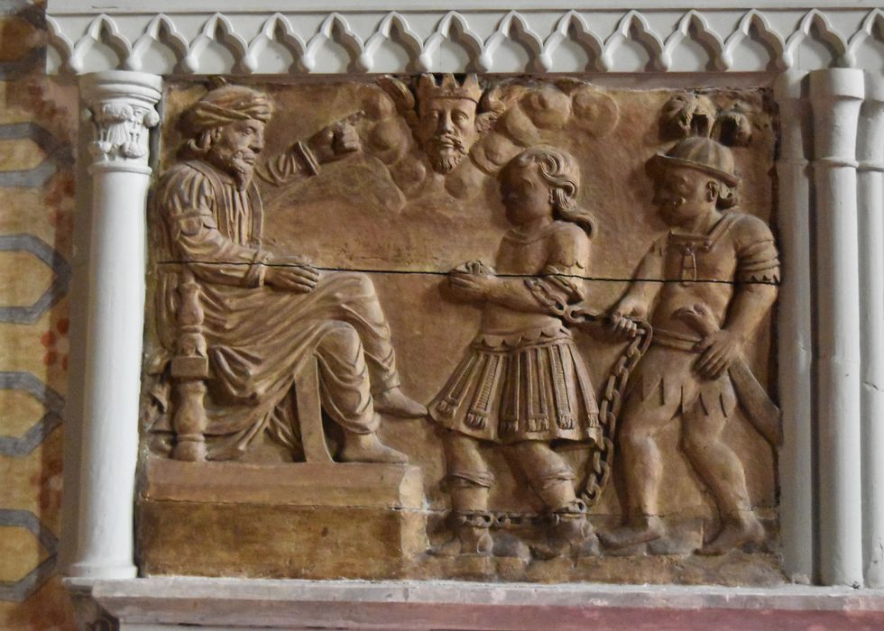 bas-relief : Condamnation de saint Ferréol