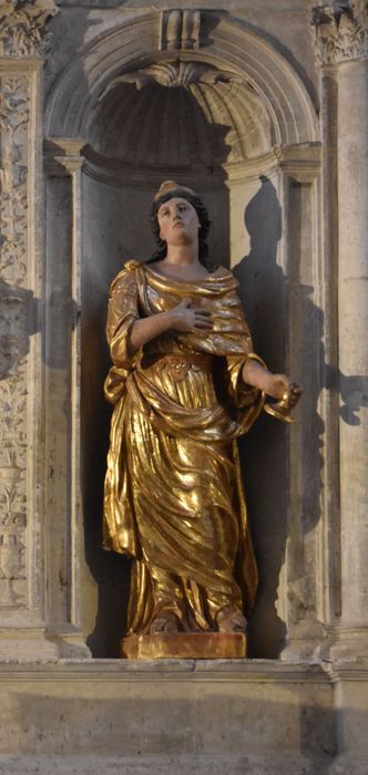 statue : Sainte non identifiée - © Ministère de la Culture (France), Médiathèque du patrimoine et de la photographie, diffusion GrandPalaisRmn Photo