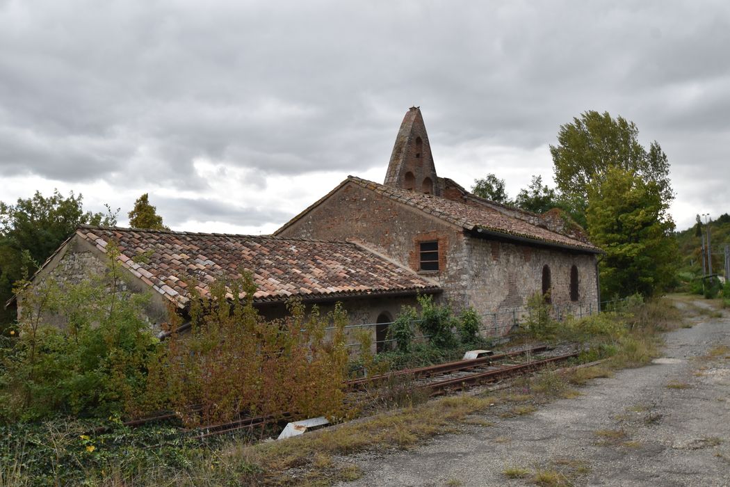 façade postérieure, vue partielle