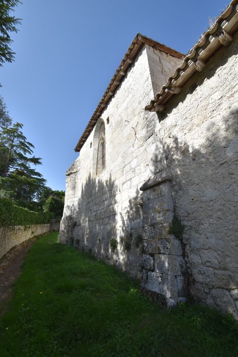 façade latérale sud, vue partielle