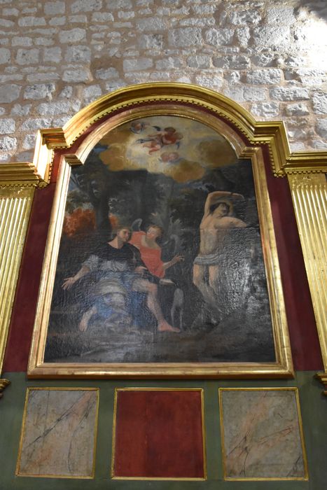 tableau : Saint Roch et saint Sébastien