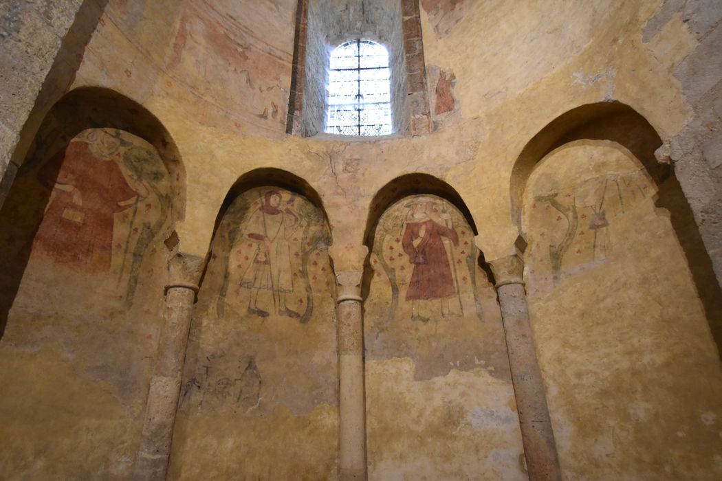 chapelle nord, peintures monumentales, vue partielle