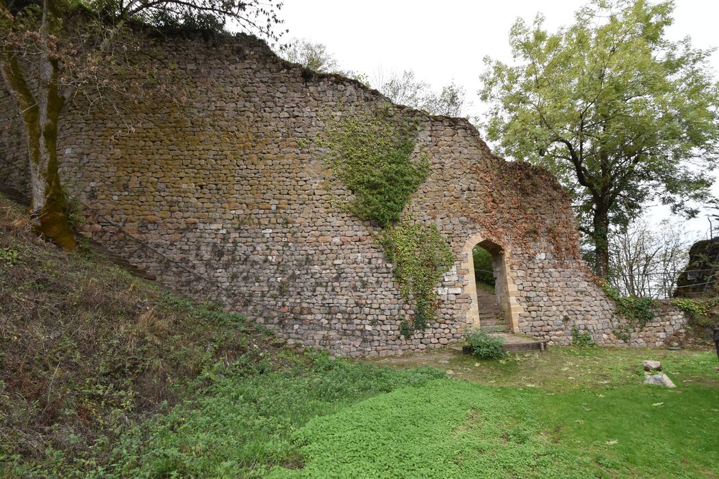 vestiges du mur d’enceinte, vue partielle